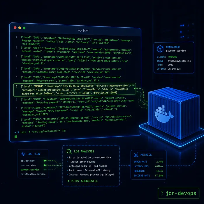 Without structured logs, you don't have infrastructure. You have a black box.