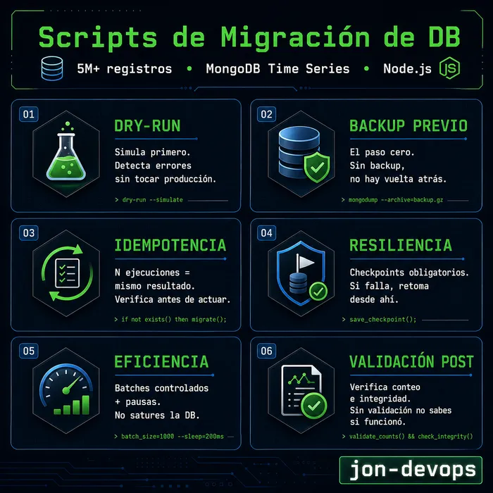 Migrar 5 millones de registros enseña lo que ningún tutorial cuenta