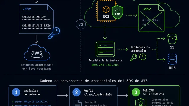 Mi servicio en AWS se conecta sin una sola key en el .env